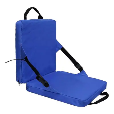 (blue) Stadium Seat For Bleachers With Back Support And Wide Padded Cushion Stadium Chair