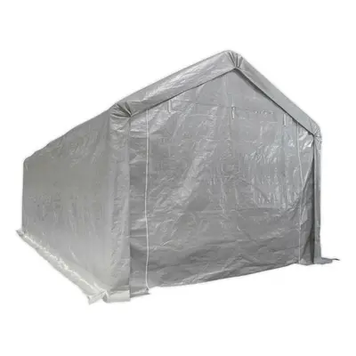 Car Port Shelter - 3.3m x 7.5m x 2.9m - Heavy Duty Tarpaulin - Double Zip Door