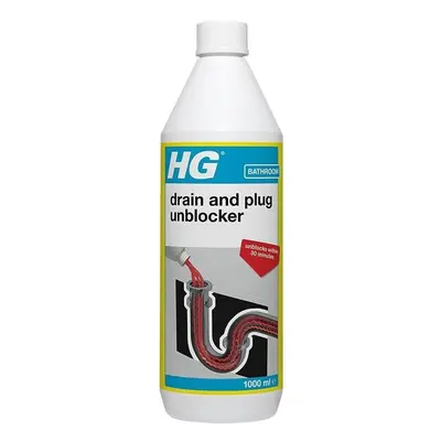 HG Drain and Plug Unblocker, Effectively Removes Blockages, Liquid Cleaner for Blocked Drain Pip