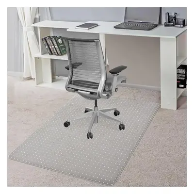 (76.2 x cm) Office Chair Mat for Carpet, 76.2 x 122cm Transparent Plastic Carpet Protector for L