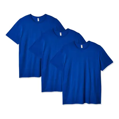 Fruit of the Loom Men's Crew T-Shirt (4 Pack) Royal Large