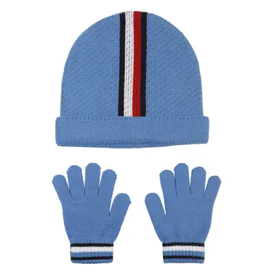 Tommy Hilfiger Boys' Beanie & Magic Glove Accessories Set Blue