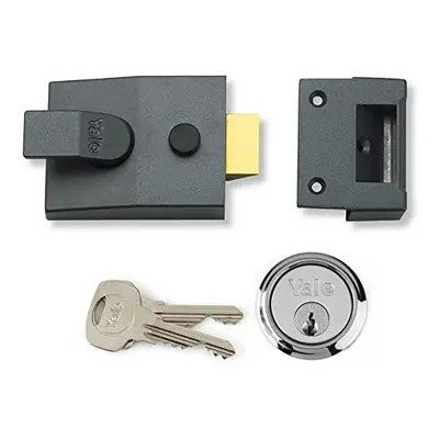 B89DMG60 Deadlocking Nightlatch Case Only mm Backset Dark Metallic Finish High Security