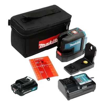 Makita SK105 12v CXT Self Leveling Cross Line Laser Level Red 1x 2.0ah Battery