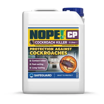 (5L) NOPE CP Cockroach Killer Spray Odourless, Strong, Contact Treatment for Home use