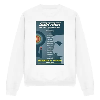 (XXL, White) Star Trek Unisex Adult The Next Generation Season Episode Sweatshirt