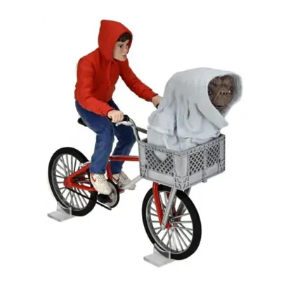 E.T. 40th Anniversary Elliot & E.T. on Bicycle 7" Scale Figure NECA