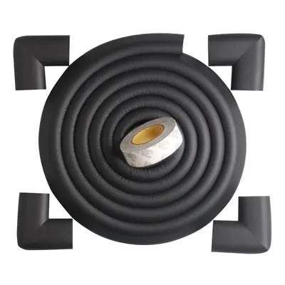 (Black) Corner Guards and Edge Guard - 2.2m / 7ft [ 6.5ft Edge Cushion + Corner Cushion] Premium