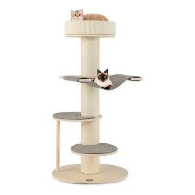 Indoor Cat Tree CM Multi-layer Cat Tower With Hammock