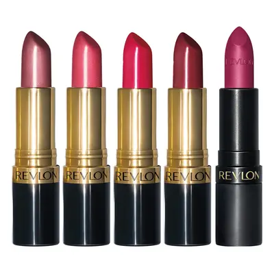 REVLON Lipstick Set Super Lustrous Piece Gift Set Multi-Finish Cream Pearl & Matte Pack of