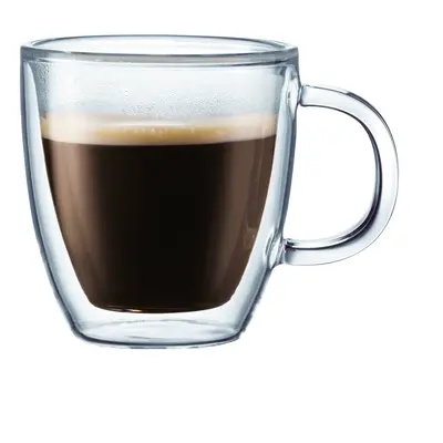 Bodum Bistro Coffee Mug Ounce (2-Pack) Clear