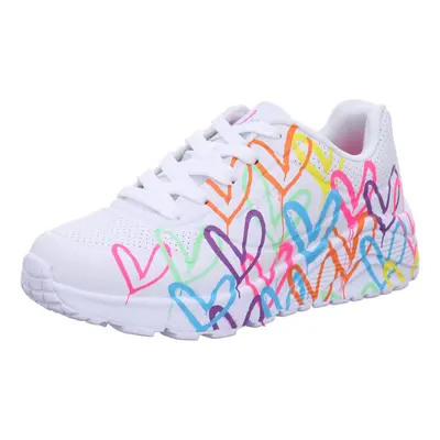 Skechers Kids Girls Street Uno Lite-Spread The Love Sneaker White/Min