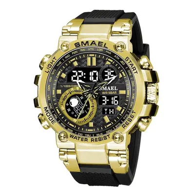 (gold, With Package) Smael Men Watch Digital Waterproof Clock Men Army Military Watches Led Men&