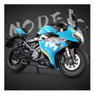 (Blue no box) 1:12 Spring Breeze CF 250SR Simulation Alloy Motorcycle Model Shock Absorbers