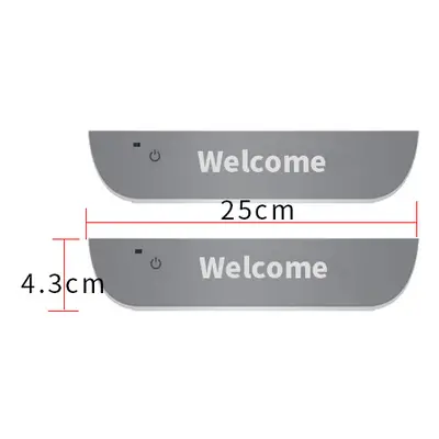 (For L-EXUS, 2pcs Rear door) NEW Customized Dynamic LED Welcome Car Scuff Plate Pedal Threshold 