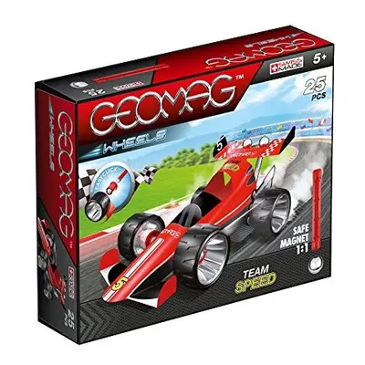 Geomag- Wheels, Red, Pieces, PF.590.710.00