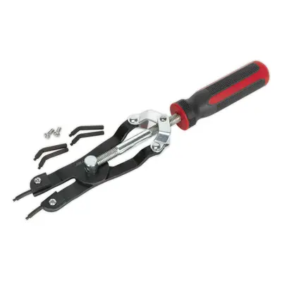 Heavy Duty Internal External Circlip Pliers - Interchangeable Tips Screw Action