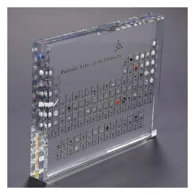 (discounted) Acrylic Periodic Table With Real Elements, Chemical Elements Display, Periodic Tabl