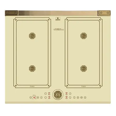 Kaiser Art Deco 59cm Ivory Induction Hob | Free Zone Electric Cooktop