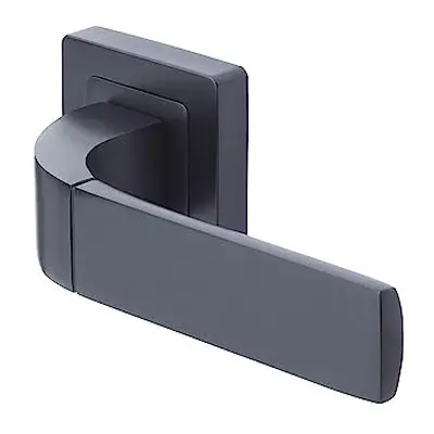 YPP7-B-PC Door Handle Square Black Model Bologna Keyed