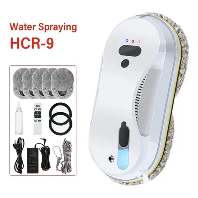 (white, UK Plug) Robot Window Cleaner,water Spraying,ultrathin Window Cleaning Robot Vacuum,elec