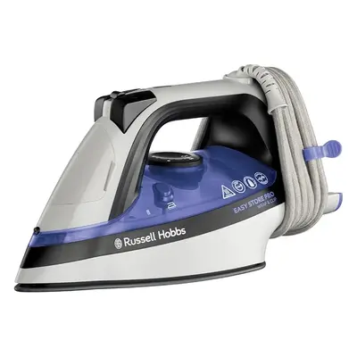 Russell Hobbs Steam Iron [2400W, 180g extra steam boost] Easy Store Pro Wrap & Clip iron (space-