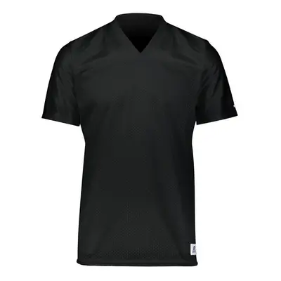 Russell R0593M.BLK.L Adult Solid Flag Football Jersey, Black - Large