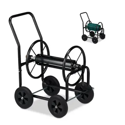 Garden Hose Reel Trolley Portable Water Pipe Free Standing Hose Cart