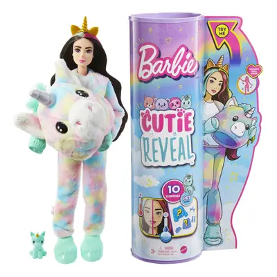 Barbie Doll, Cutie Reveal Unicorn Plush Costume Doll With Surprises, Mini Pet Unicorn, Color Cha