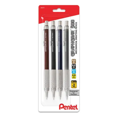 Pentel GraphGear Refillable Automatic Pencil - 4-Pack of Mechanica