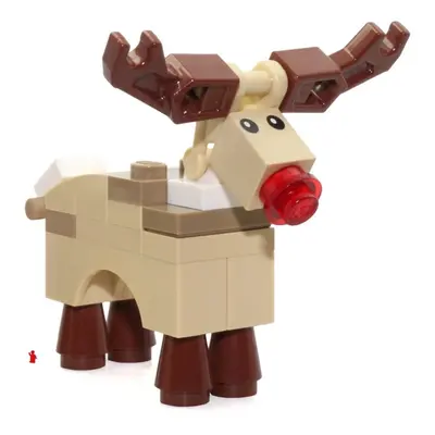 LEGO Holiday MiniFigure Animal - Reindeer (Rudolph with Red Nose)