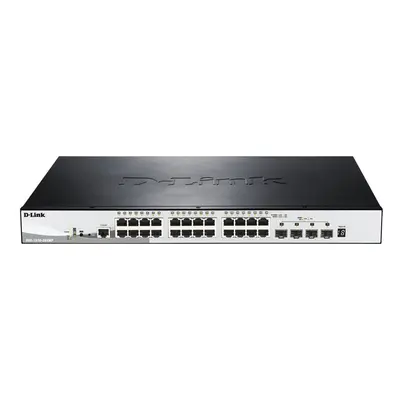 D-Link DGS-1510-28XMP Managed L2/L3 Gigabit Ethernet (10/100/1000) Power over Ethernet (PoE) Bla