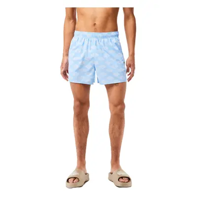 (Blue White, XL) Lacoste Mens Shorts MH5641 Swimwear Shorts