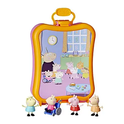 F3779FF2 Peppa's Club Friends Case Preschool Toy, Includes Figures, Features Handle for On-The-G