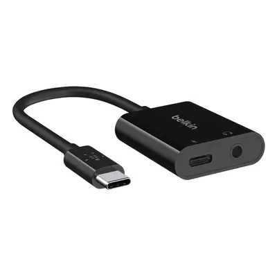 USB-C to Jack 3.5mm and USB-C 60W Audio and Charge Belkin Black