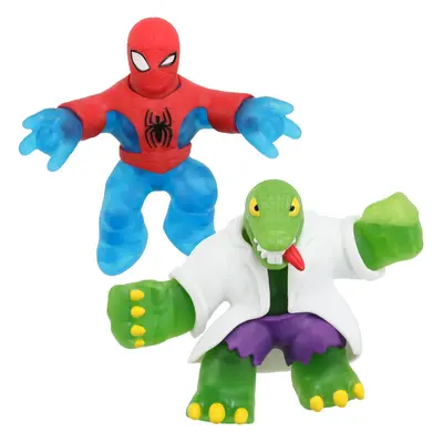 Heroes of Goo Jit Zu Marvel Goo Shifters Versus Pack Spider-Man VS Goo Shifter Lizard. Squishy 4