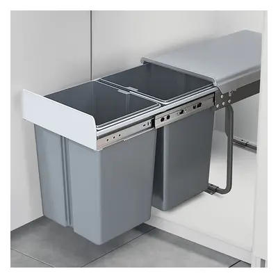 40L Kitchen Double Pull-Out Trash Can Under Cabinet