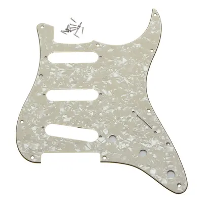 (Aged Pearl) Hole ST SSS Guitar Pickguard for Fender Strat Single Coil Pickups