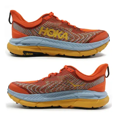 (Yellow, UK9/EU43) HOKA ONE ONE Mafate Speed Mens Breathable Mesh Running Shoes Trainers Jogger 