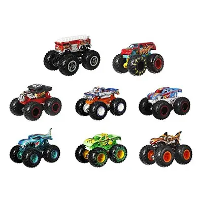 Hot Wheels Monster Trucks Live 8-Pack, Multipack of 1:64 Scale Toy Monster Trucks, Characters fr