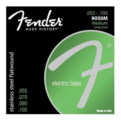 Fender Bass Strings Stainless Steel Flatwound 9050M .055-.105