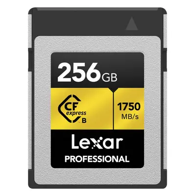 Lexar 256GB Professional CFexpress Type B Memory Card GOLD Series Up To 1750MB/s Read Raw 8K Vid