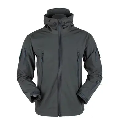 (Gray Jacket, L(65-75kg)) US Military Army SharkSkin SoftShell Tactical Windproof Waterproof Jac