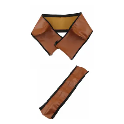 (2pcs brown) Pu Leather Cover For Stokke Xplory V4 / V5 Stroller Handle Baby Pram Armrest Protec