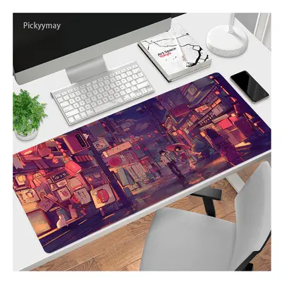 (WA00096 (2), 500x1000x3mm) Anime Street Mouse Pad Gamer Large Lock Edge Cute Rubber Gaming Mous