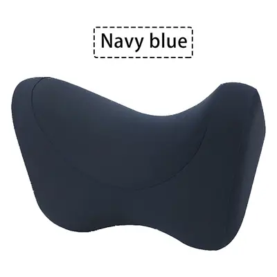 (Navy Blue) Car Headrest Neck Support Pillow Auto Seat Headrest Neck Pillow For Car