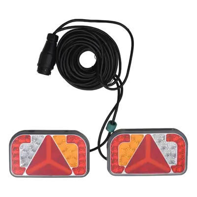 (24 x x 14.5 cm) vidaXL 2x Trailer Lights Red 12V Motor Vehicle Light Classic Bulb/Led Bulb