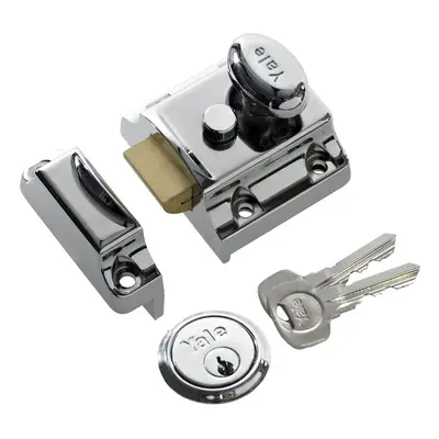 B-706-CH-CH-40 Traditional Nightlatch, Bright Nickel