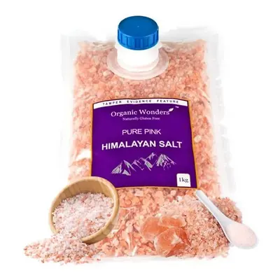 Pure Pink Himalayan Salt (Coarse) 1kg Premium UNREFINED | 100% Natural | Gluten Free | Vegan | V