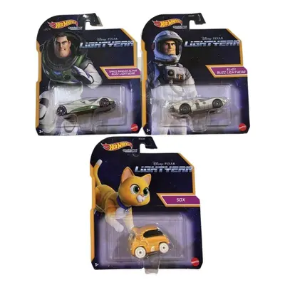 Hot Wheels Disney Pixar Lightyear Character Cars Set of Diecast Vehi